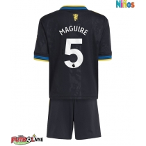 Camiseta Manchester United Harry Maguire #5 Tercera Equipación para niños 2025-26 manga corta (+ pantalones cortos)